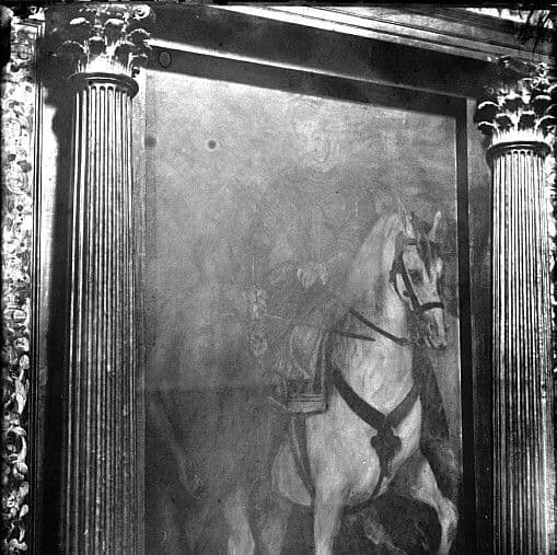 Capilla de San José, retablo aún con el lienzo original del Greco (foto de C. Alguacil h. 1890) Capilla de San José, retablo aún con el lienzo original del Greco (foto de C. Alguacil h. 1890)