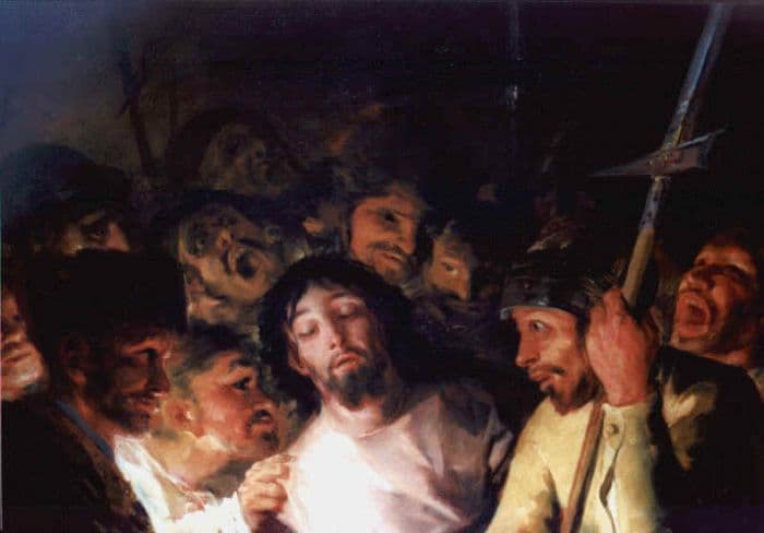 El prendimiento. Obra de Goya El prendimiento. Obra de Goya