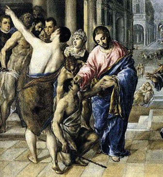El Greco. Etapa veneciana. Jesús cura al ciego (fragmento, 1572-75) El Greco. Etapa veneciana. Jesús cura al ciego (fragmento, 1572-75)