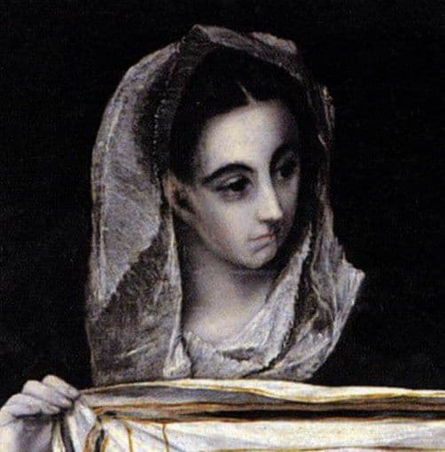 El Greco. La Verónica (fragmento, h. 1578) El Greco. La Verónica (fragmento, h. 1578)
