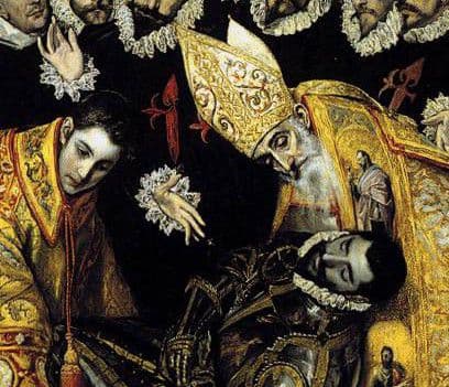 El cuerpo del noble en manos de los santos Esteban y AgustÃn El cuerpo del noble en manos de los santos Esteban y AgustÃn