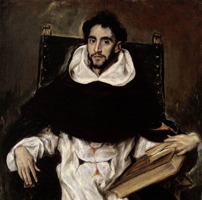 El Greco. Retrato de su amigo el fraile trinitario Paravicino (1609) El Greco. Retrato de su amigo el fraile trinitario Paravicino (1609)