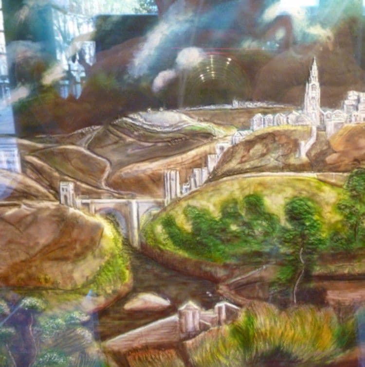 Reproducción en mazapán de la Vista de Toledo en una pastelerÃa de Zocodover Reproducción en mazapán de la Vista de Toledo en una pastelerÃa de Zocodover