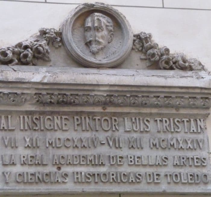 Dedicatoria a Tristán (1924) en la calle del Barco, Toledo Dedicatoria a Tristán (1924) en la calle del Barco, Toledo