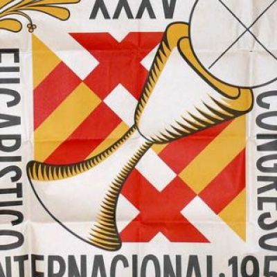 Anuncio del Congreso Eucarístico de Barcelona de 1952